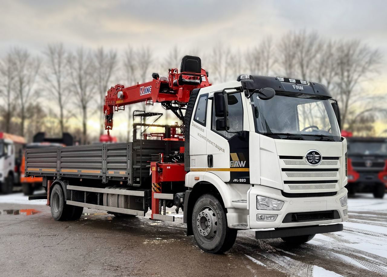 Бортовой грузовик FAW 3250 с КМУ Kanglim, 2026