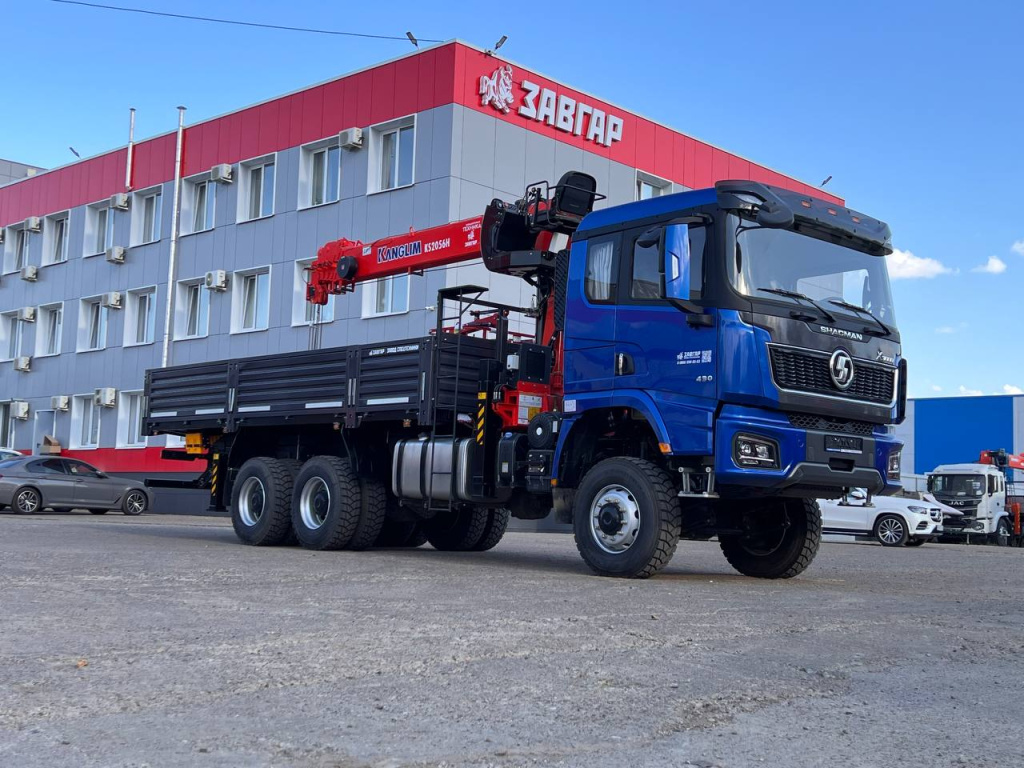 Бортовой грузовик Shacman X3000 с КМУ Kanglim KS2056, 2025 ЗАВГАР