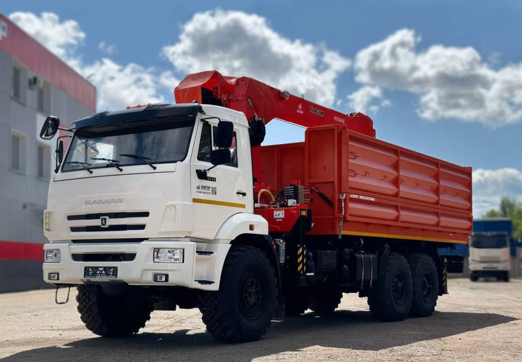 Самосвал КАМАЗ 43118 с КМУ Kanglim KS1256G-II, 2025 ЗАВГАР