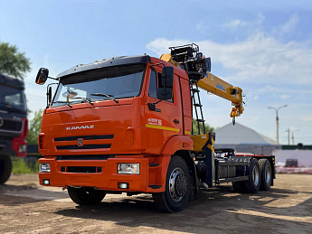 Бортовой КАМАЗ 43118 с КМУ XCMG SQS 300-5 (дв. КАМАЗ,  сп/место)_0